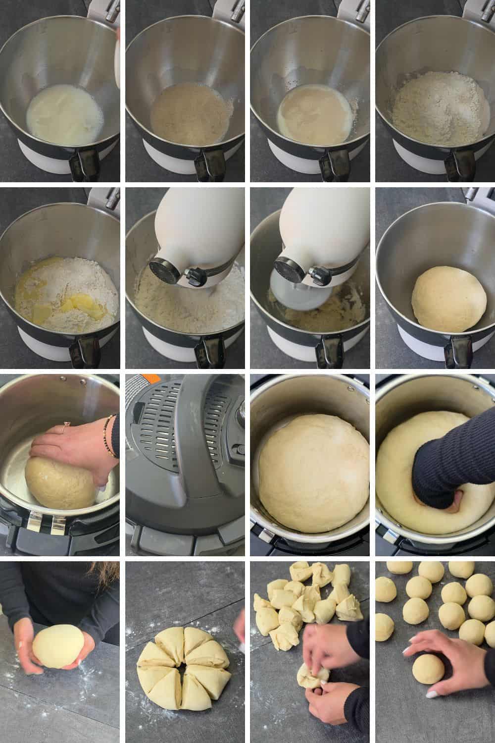 how to make Make the dough for eggless ladi pav