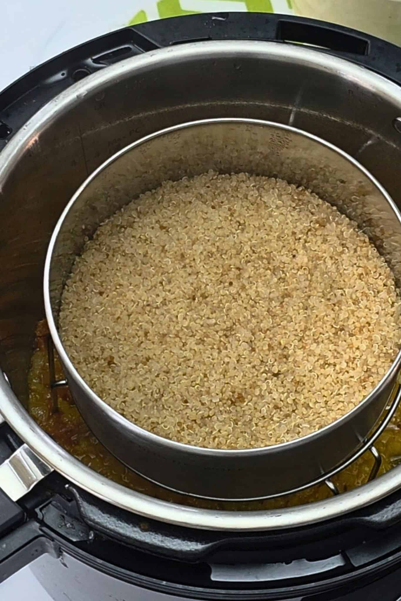  Dal and quinoa cooked pot in pot method