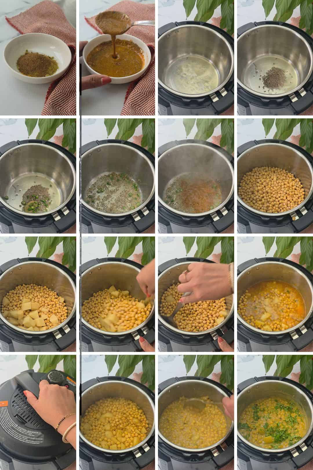 How to make Matar Chaat step by step instructions