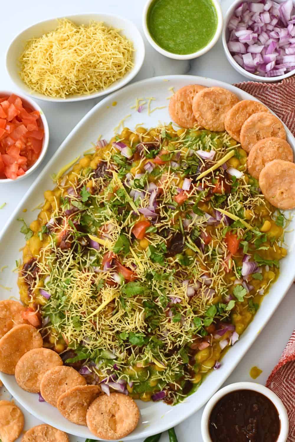delhi style matar chaat