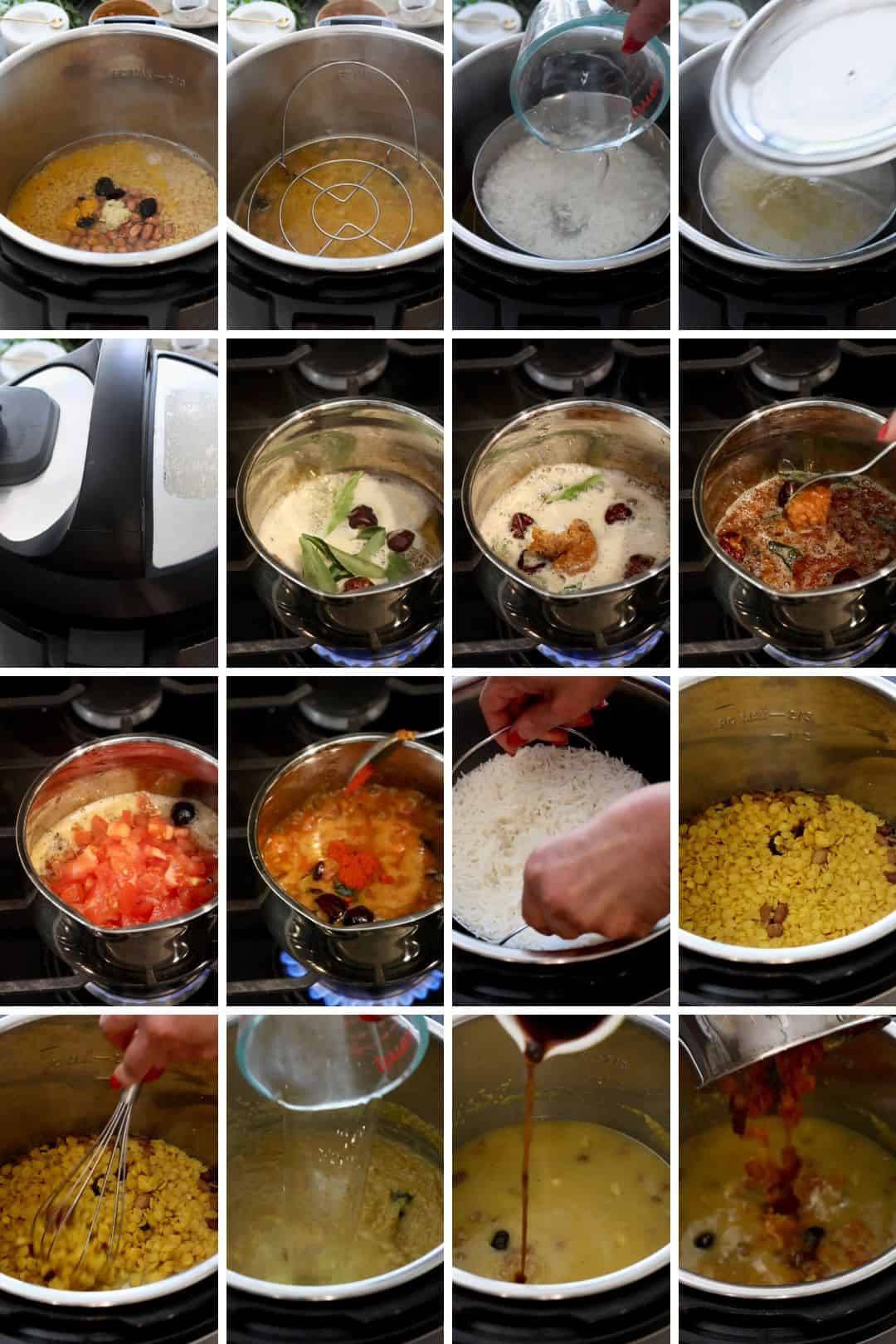 steps to make gujrati dal