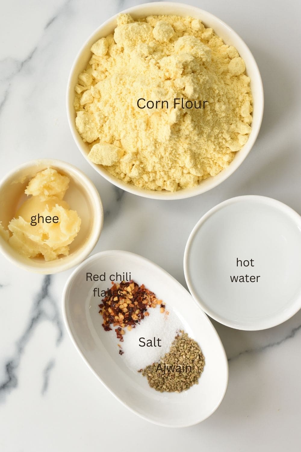 ngredients for Makki ki roti recipe