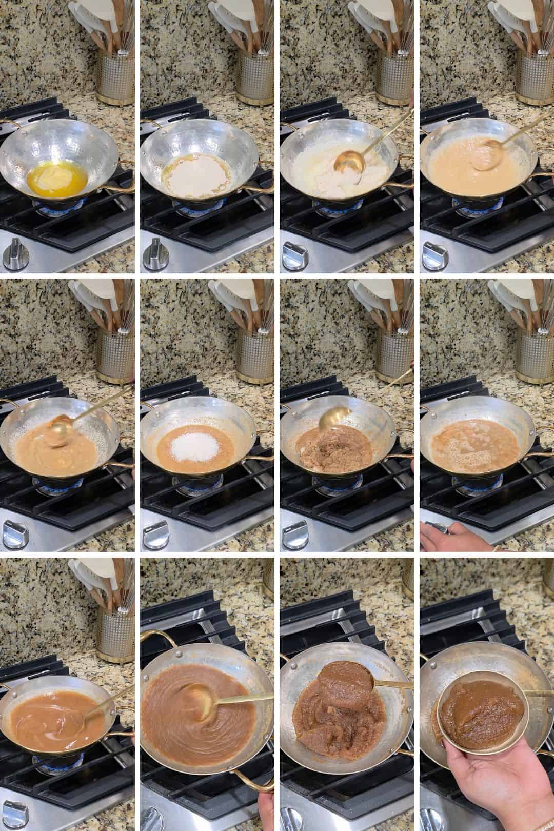 How to make kada parshad/ atte ka halwa step by step instructions